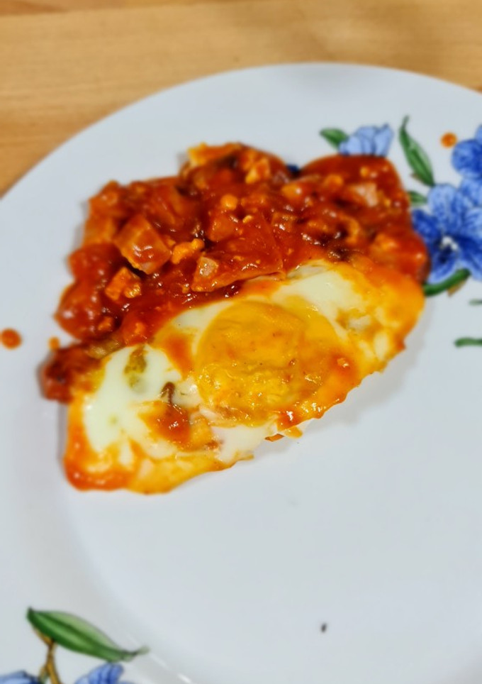 Una foto de Huevo al plato