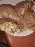 Pan pita integral relleno