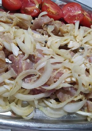عکسی از دستور مزه دار کردن مرغ برای کباب