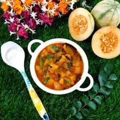 A picture of Masala Muskmelon Curry.