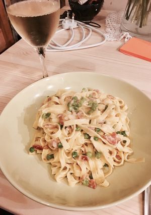 A picture of Christie's comfort carbonara!.