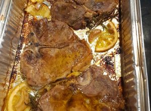 Foto di Lombata (braciola) di suino cotta al forno