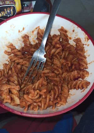Una foto de Macarrones mega picosos