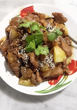 Foto resep Daging saus tiram