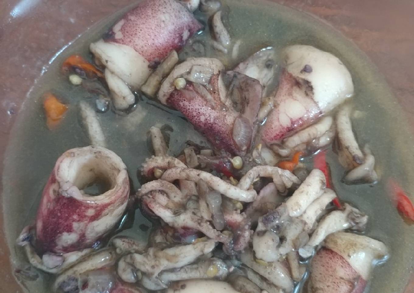 Cumi hitam dengan saus tiram