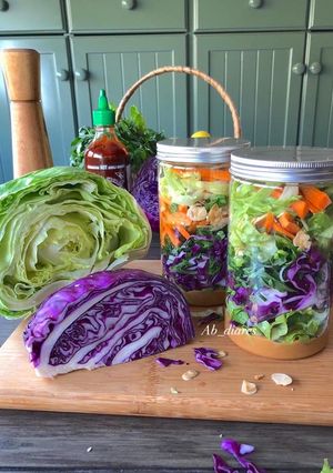 صورة لوصفة سلطة آسيوية 🥗🥢