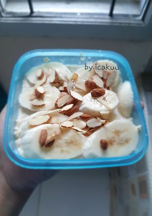 Foto resep Overnight Oatmeal with Banana and Almond