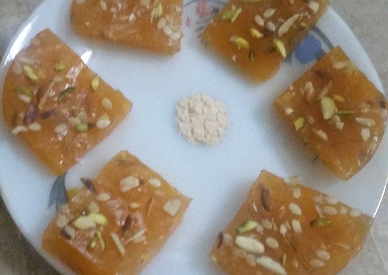 Corn flour halwa