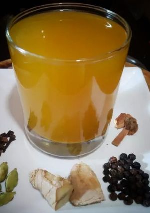 A picture of Homemade powerful immunity booster drink.