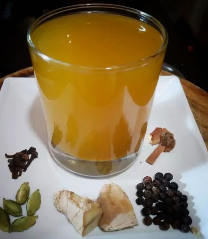A picture of Homemade powerful immunity booster drink.