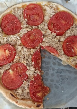 Une photo de Tarte saumon tomates