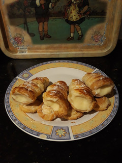 Una foto de Barquillos con crema pastelera express