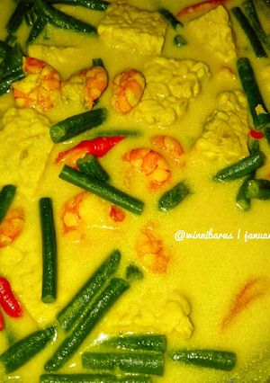 Foto resep Gulai Udang Tempe Kacang Panjang