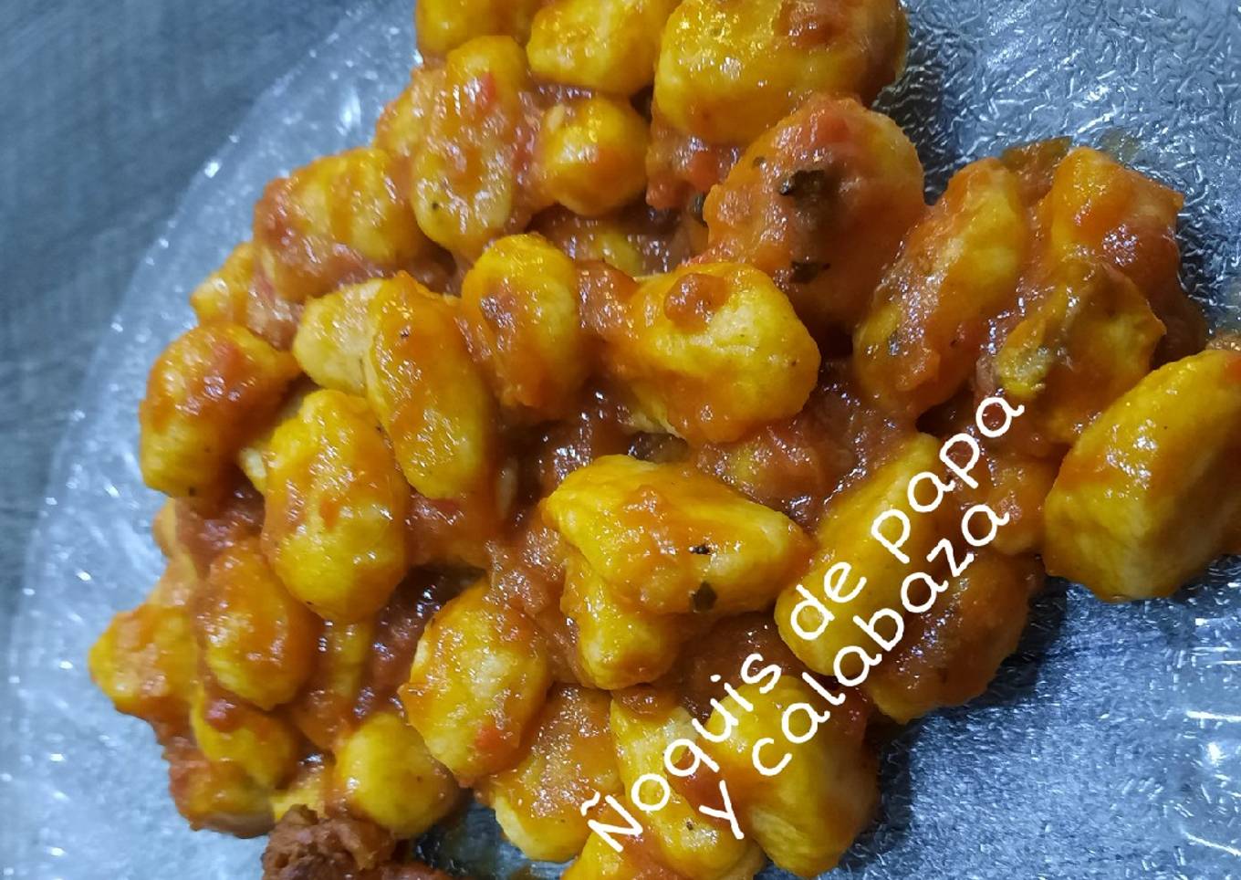 Ñoquis de papa y calabaza