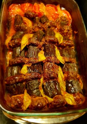 صورة لوصفة كباب الباذنجان التركي