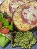 Pesto Salad with Toast Bread