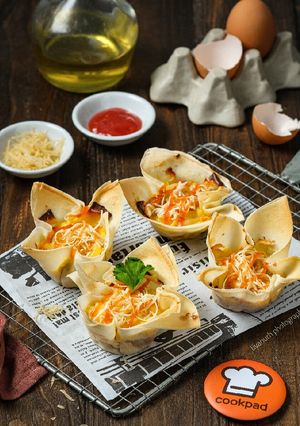 Foto resep Martabak telur panggang keju