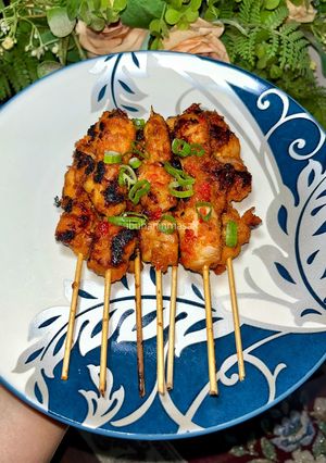 Foto resep Sate ayam bumbu merah