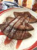 Crepes al cacaoCon acqua faba