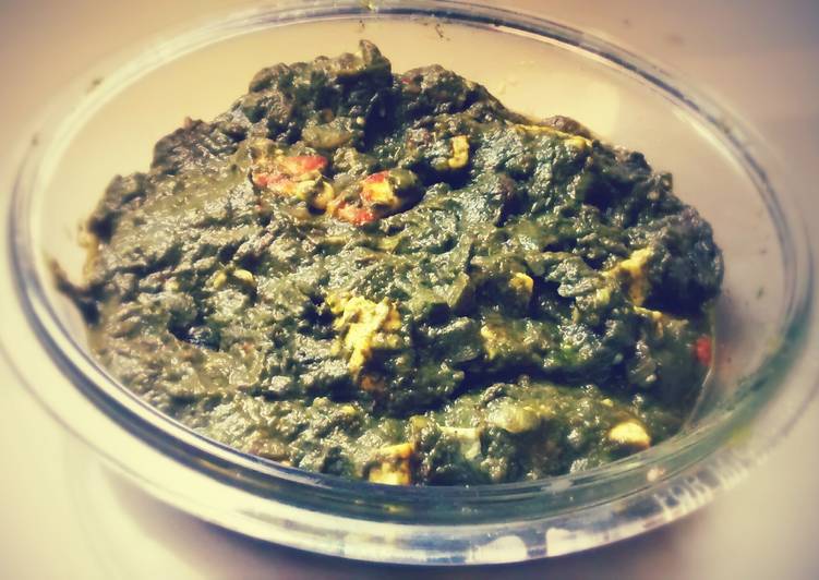 Quick and Easy Palak Paneer/Spinach &amp; Cottage Cheese Curry