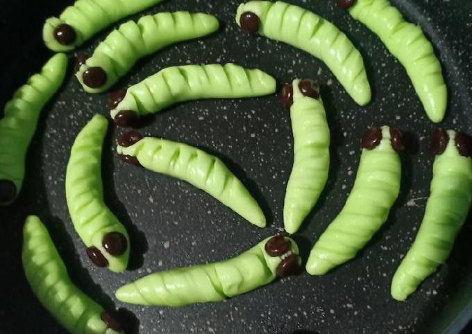 Caterpillar cookies