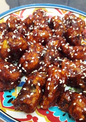 Foto resep Jamur Saus Pedas Korea (tanpa telur, renyah 24 jam walaupun dibalut saus)