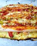 Pizza con base de coliflor especial