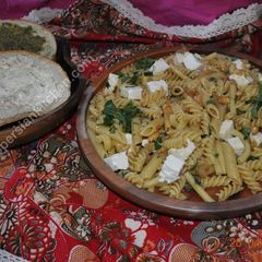 Peanuts Pasta With Feta Cheese A picture of Peanuts Pasta With Feta Cheese.
