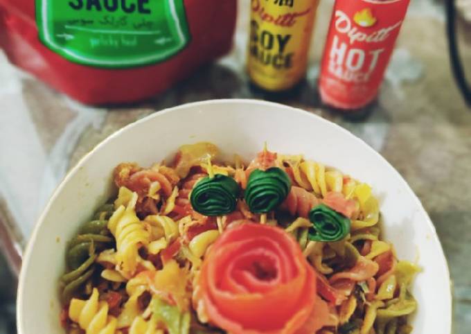 Spiral veg pasta