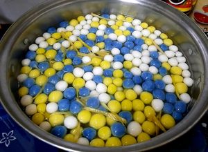 Hình của món Chè bột lọc 3 màu.