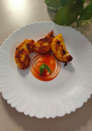 A picture of Tandoori kohlrabi.