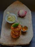 Kasundi o Posto Bora (Bengal Mustard with Poppy Seed Fritters)