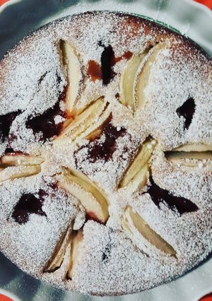 Foto di Torta con la confettura di fragole 🍓 e mela 🍏