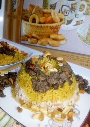صورة لوصفة رز بالخلطه بالكبد والقوانص على طريقتي هتبهر كل اللي يدوقه