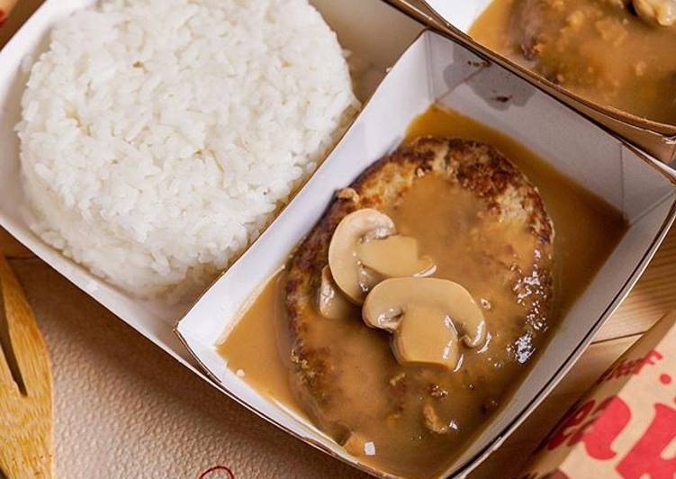 1pc Burger Steak with rice  305 calories