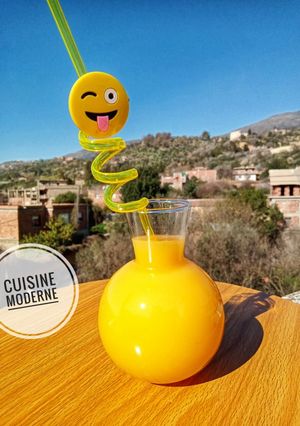 صورة لوصفة عصير الجزر 🥕 والليمون 🍋 والبرتقال 🍊