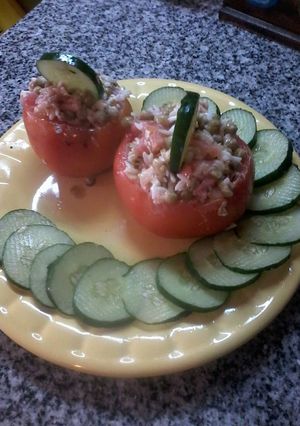 Una foto de Tomates rellenos