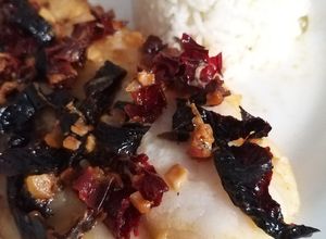 Una foto de Filete de pescado al mojo de ajo