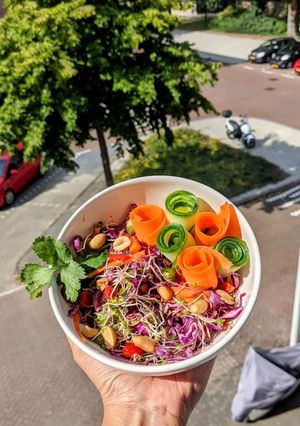 A picture of Thai Microgreen Salad.