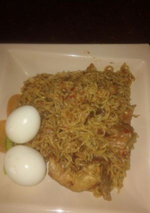 A picture of Chicken stock noodles #kitchenhuntchallenge.