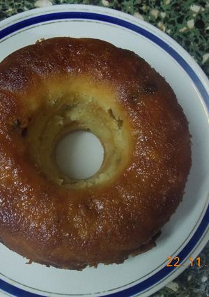 Una foto de Budín doble de pan casero