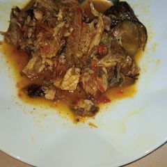 A picture of Dry fish pepper soup.