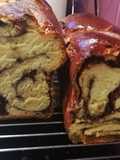 Cozonac cu Nutella, merișoare și caju