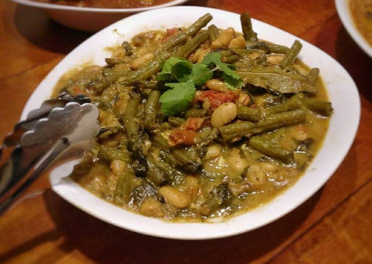 Recipe of Award-winning Green Bean &amp; Cannelini Bean Side Curry (Vegan/Vegetarian)