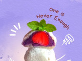 Ichigo Daifuku Mochi with ube