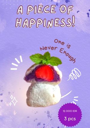 Foto resep Ichigo Daifuku Mochi with ube