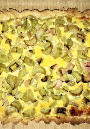 Une photo de Tarte à la rhubarbe