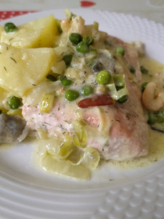 Una foto de Salmón al horno, rápido y fácil