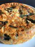 Rice Cooker Lamb Spinach & Fetta Frittata