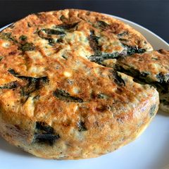 A picture of Rice Cooker Lamb Spinach & Fetta Frittata.